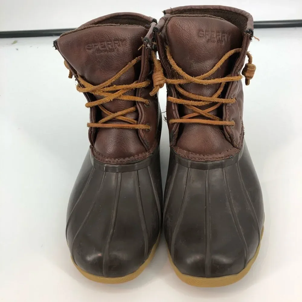 ‎SPERRY Saltwater Duck Boots Dark Brown